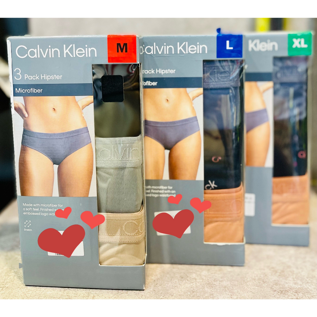 Calvin Klein 女內褲三入組 版型偏大 (美式賣場下架商品，請閱讀購買須知，謝謝!)