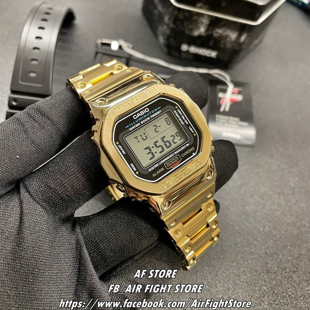 AF Store* G-SHOCK DW-5600E 全金 改裝全不鏽鋼樣式  DW-5600E-1 副廠高品質套件