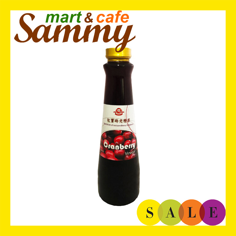《Sammy mart》獨一社蔓越莓鮮果醋(600ml)/玻璃瓶裝超商店到店限3瓶