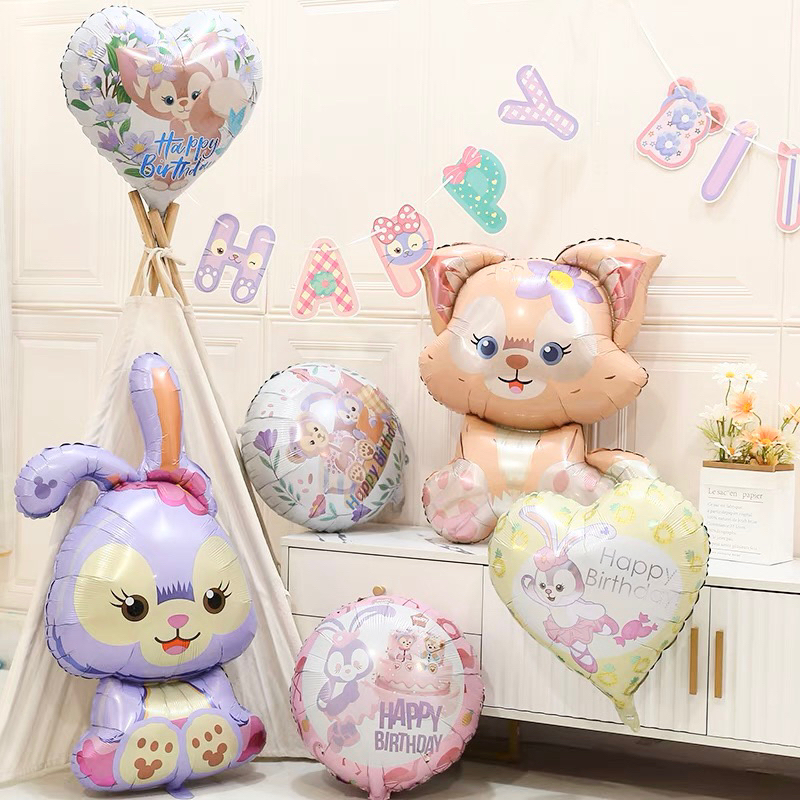 【台灣現貨】星黛露 玲娜貝爾 生日氣球 兒童生日佈置 雪玫莉氣球 玲娜貝爾氣球
