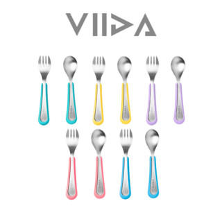 多款可選｜臺灣【VIIDA】Soufflé 抗菌不鏽鋼叉匙組 (L) 不鏽鋼湯匙 不鏽鋼餐具｜翔盛國際baby888