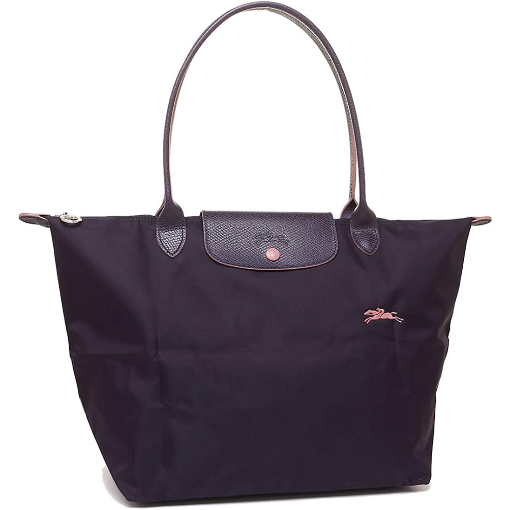 New Longchamp 1899-645系刺繡尼龍摺疊水餃包 9999-32