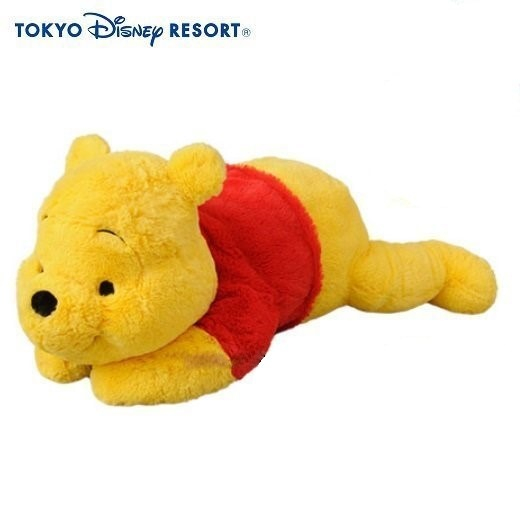 全新現貨 日本 東京迪士尼 迪士尼商店 小熊維尼 趴睡 趴姿 絨毛 娃娃 玩偶 Pooh M號