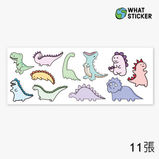 【搞什麼貼紙】現貨 小張組合｜PVC防水貼紙 可愛小恐龍貼紙 哥吉拉貼紙 保溫杯貼紙 環保杯貼紙 手機筆電貼紙