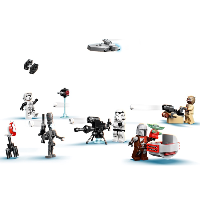 [大園拼哥］拆售 全新 樂高 LEGO 75307 星際大戰 曼達洛人 聖誕節 倒數月曆 詳說明