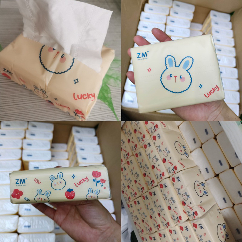 🍓台灣發貨免運🐰可愛草莓兔面紙 衛生紙 旅行面紙 包包紙巾 抽取式衛生紙 原生紙漿 不含螢光劑衛生紙 紙巾 擦巾兒童