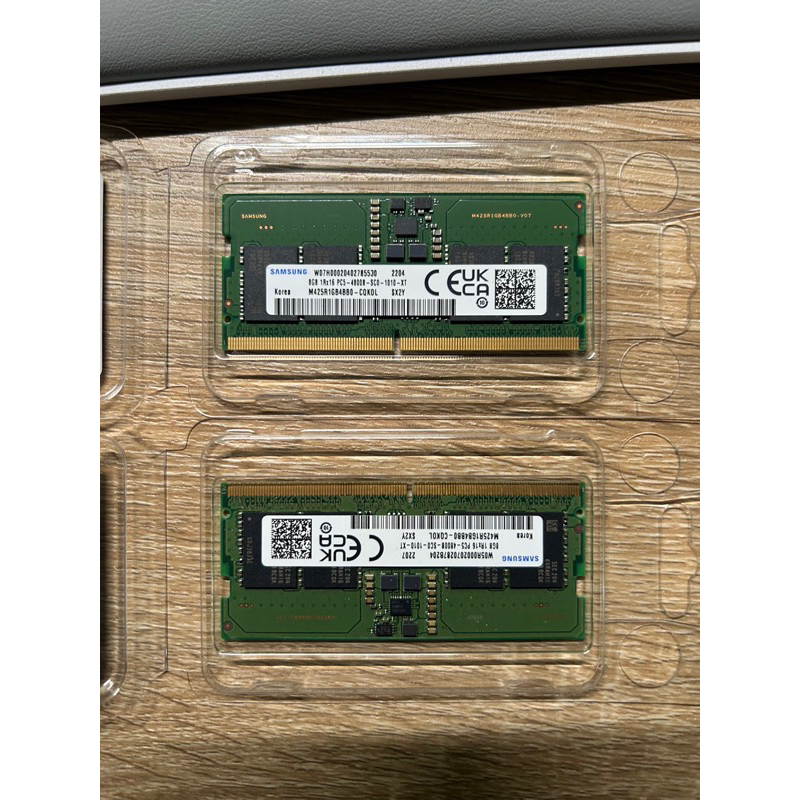 三星 DDR5 4800筆電用 一個8g有兩個 二手 價可談