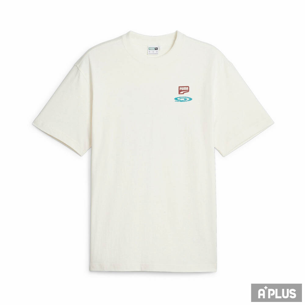 PUMA 男 圓領T 流行系列DOWNTOWN圖樣短袖T恤 白色 -62298465