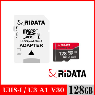 【RIDATA錸德】 Gaming card Micro SDXC UHS-I(U3)_V30_A1 128GB 記憶卡