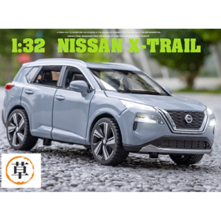 【草帽王國】NISSAN 1:32 X-TRAIL 翠兒 金屬模型車 改裝車賽 聲光迴力兒童玩具 汽車模型 玩具車合金車
