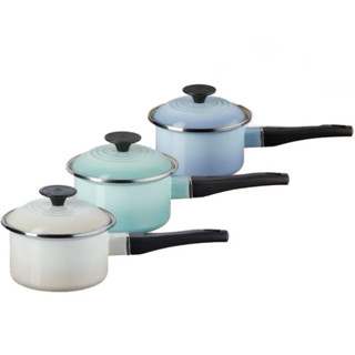 Le Creuset 海岸藍 海洋之花 燧石灰 悠然綠 蛋白霜 櫻桃紅 琺瑯鍋 單柄醬汁鍋 牛奶鍋 湯鍋 14cm