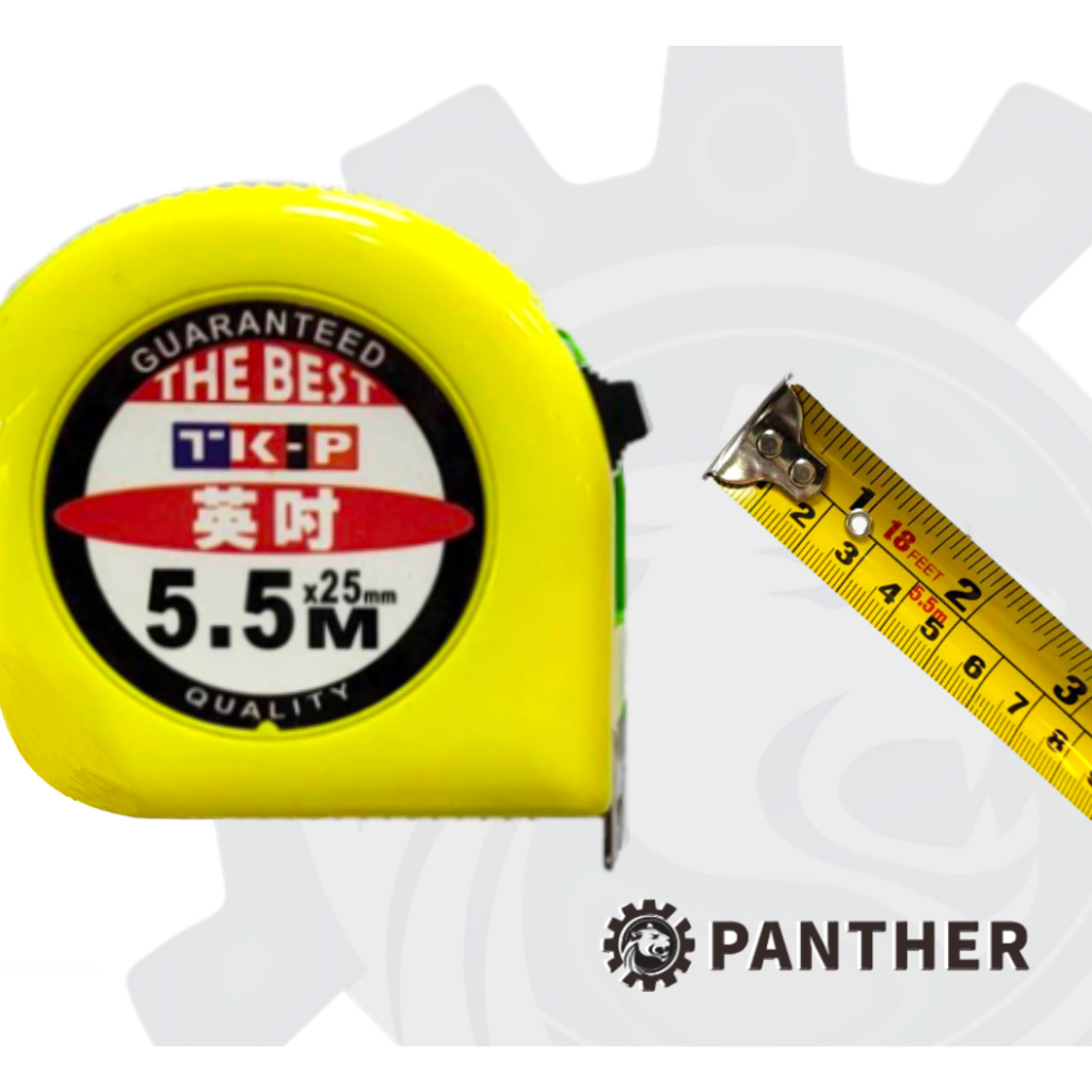 —PANTHER—TK牌5.5m x 25mm寬 捲尺 米尺 公分 英吋 台尺 自動捲尺 卷尺 台尺 公分 英吋賣場