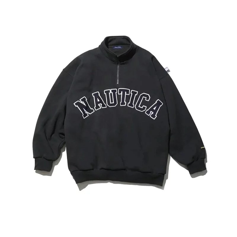 NAUTICA LOGO Fleece Sweatshirt 炭灰色 NTC-25 [現貨]