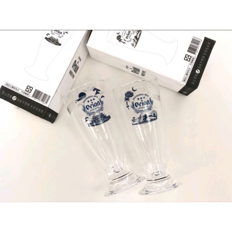 已賣23組買一組隨機送杯子2023 Orion獨家啤酒杯限量三星藍標 沖繩美國村&amp;首里城 沖繩皮爾森杯 (300 ml)