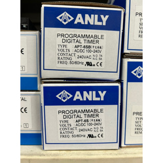 《吉利電料》安良APT-6S /APT-6SB 背光 可程式控制定時器 24H 多段迴圈 多組記憶 限時電驛