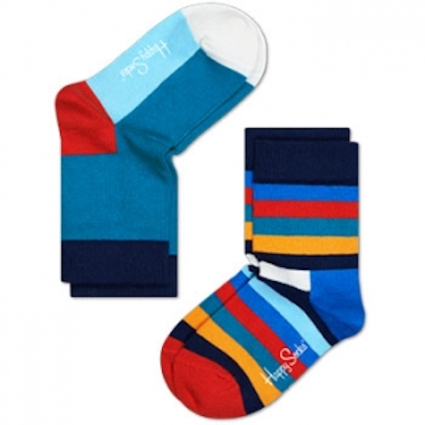 Happy Socks 繽紛彩點拼接襪子2入【多種款式】-(12-24m)