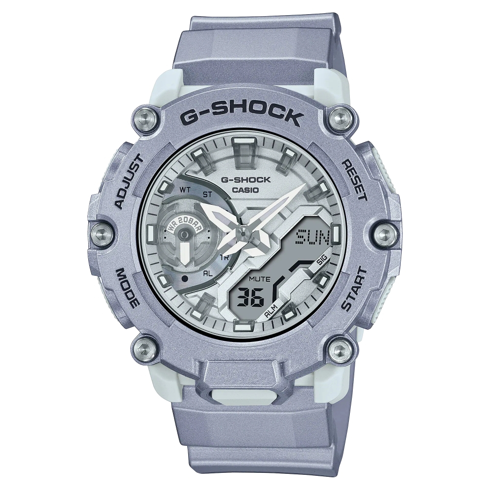 CASIO卡西歐 G-SHOCK 科幻金屬塗裝雙顯錶 (GA-2200FF-8A)