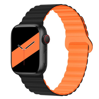 現貨❤️ 矽膠 磁扣錶帶 Apple Watch S9 S8 Ultra 2適用 防水 磁吸 夏日配色 蘋果手錶 SE