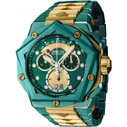 【現貨免運】美國正品 INVICTA 英威塔 太陽神 Helios 綠金配色 瑞士製 綠金 瑞士錶 機械錶 男錶 大錶徑