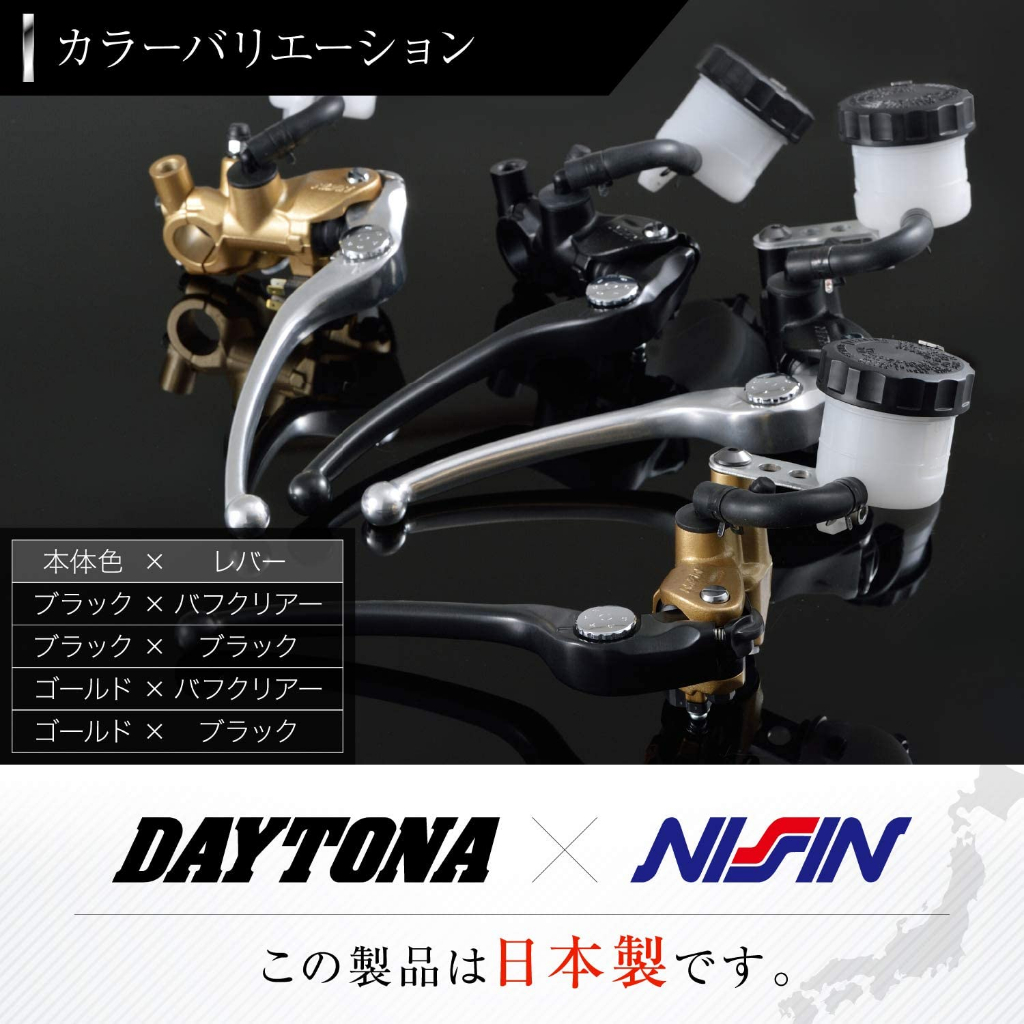[馬克工坊] 日本製 DAYTONA x NISSIN 直推總泵 17.5mm活塞 可替換側推 14mm