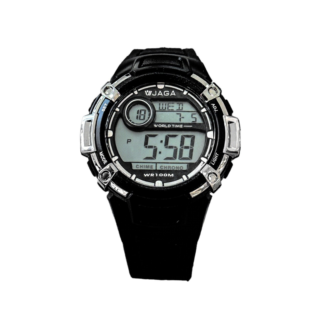 【JAGA 捷卡】熱活多功能運動電子錶 M-862-A 43.5mm 現代鐘錶