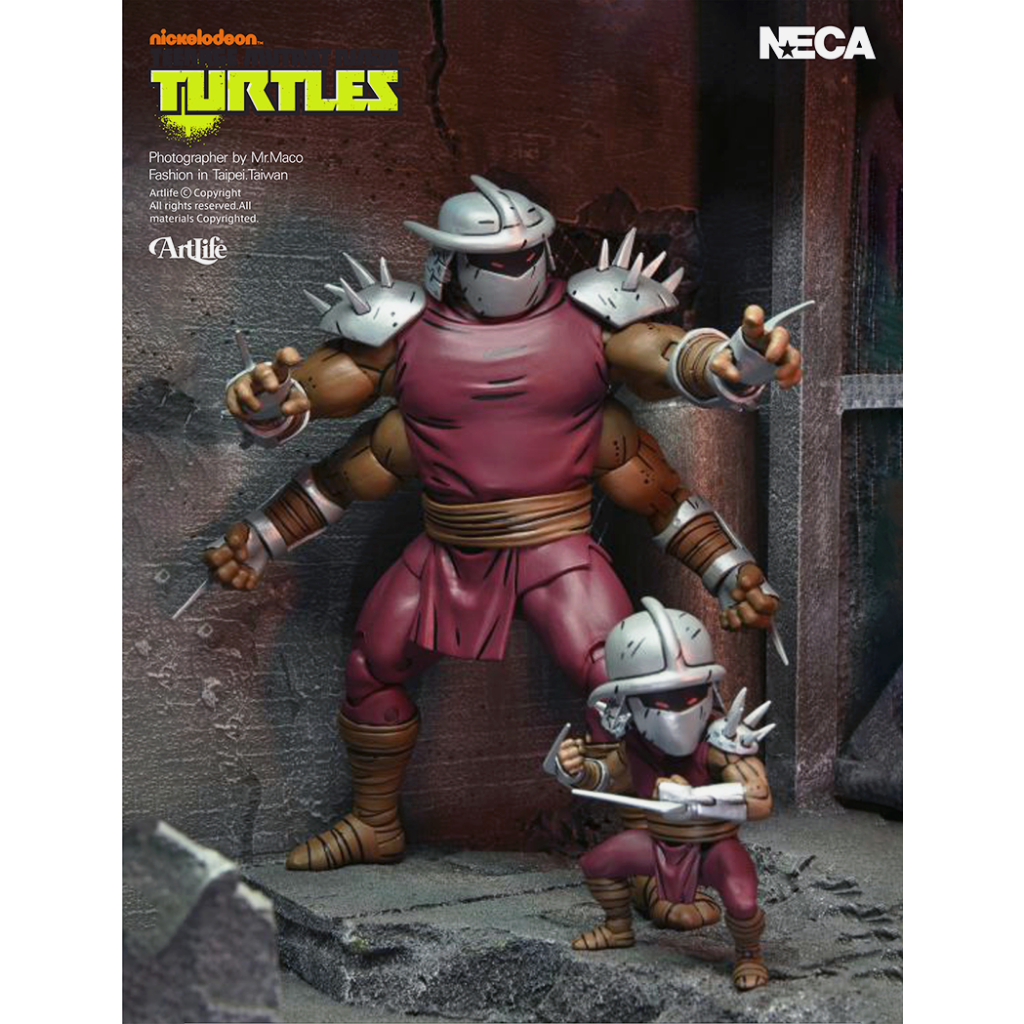 Artlife ㊁ NECA TMNT NICKELODEON DELUXE Shredder 忍者龜 複製人 許瑞德