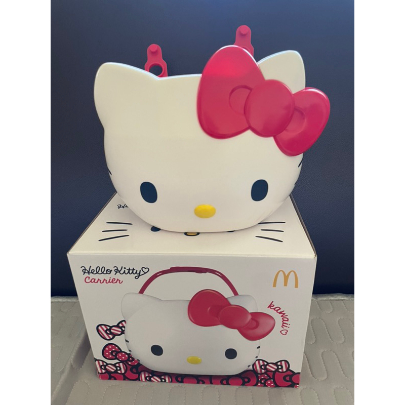 ⚠️清倉⚠️二手麥當勞Hello kitty汽車置物架+全新冰桶水壺(一組賣不拆賣)