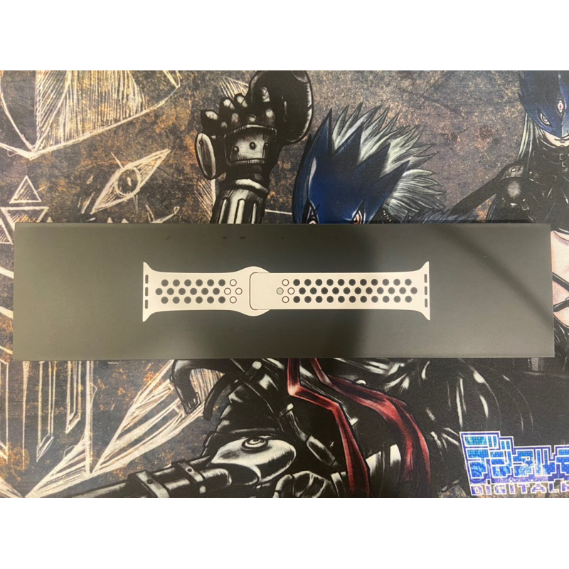<現貨>全新 Apple watch Pure Platinum 鉑白配黑色 Nike 運動型錶帶 44 mm SML