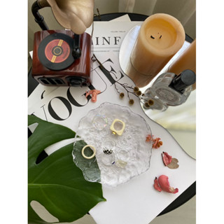 💍Sourire accessories 可愛兼具氣質 小熊透明可愛戒指 黑色藍色質感戒指 米色質感小珠戒指