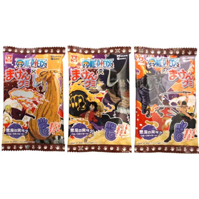 日本 杉本屋製菓 海賊王 長條猜拳軟糖 惡魔果實的味道？