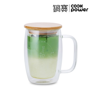 鍋寶 雙層玻璃冰鎮咖啡杯400ml(DGS-401)