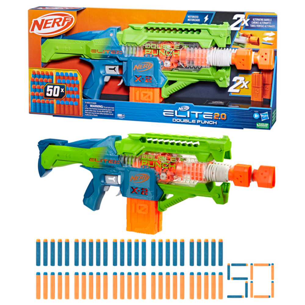 【孩之寶】 NERF 菁英系列 雙擊終結者電動射擊器