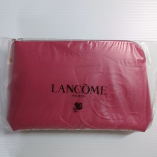 【全新】專櫃LANCOME 蘭蔻經典桃紅色化妝包 收納包👝