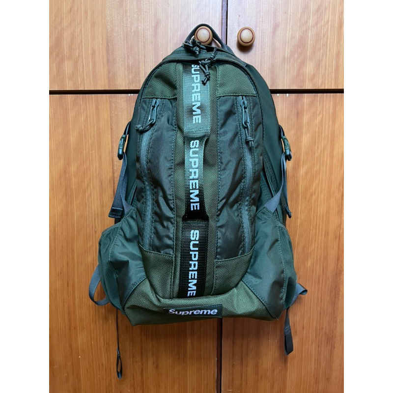 SUPREME 22FW BACKPACK  綠  抗撕裂材質 後背包 22L