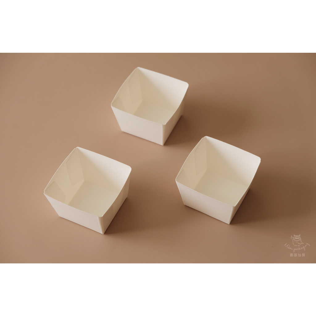 【藝部包裝】單入方形紙盒(100個) 蛋黃酥盒 餅乾盒 烘焙紙盒 月餅盒 裝蛋黃酥