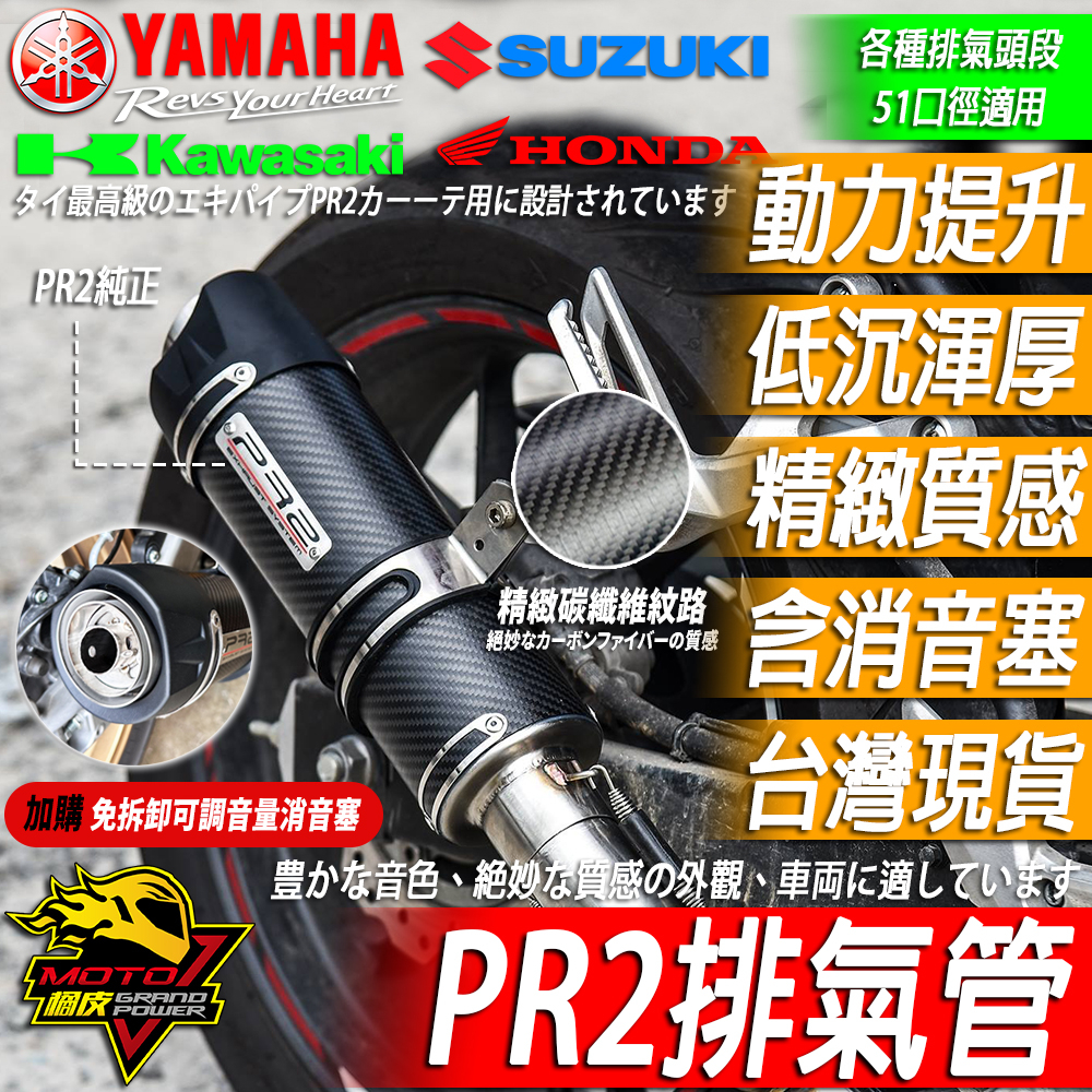 PR2排氣管R15 R15v4 R15v3小阿魯CBR500R忍NINJA400 MT15 CB300R CBR150R