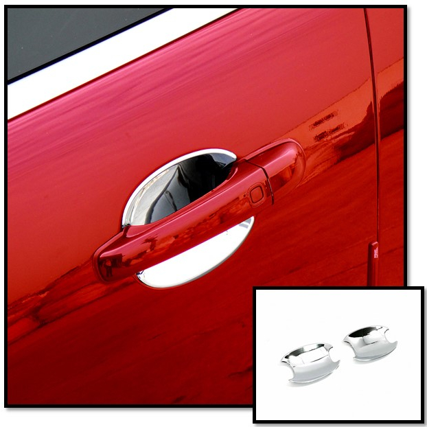 圓夢工廠 Jaguar XK XKR X150 2006~14 積架 捷豹 鍍鉻銀 車門防刮把手門碗 貼片 內襯保護飾貼