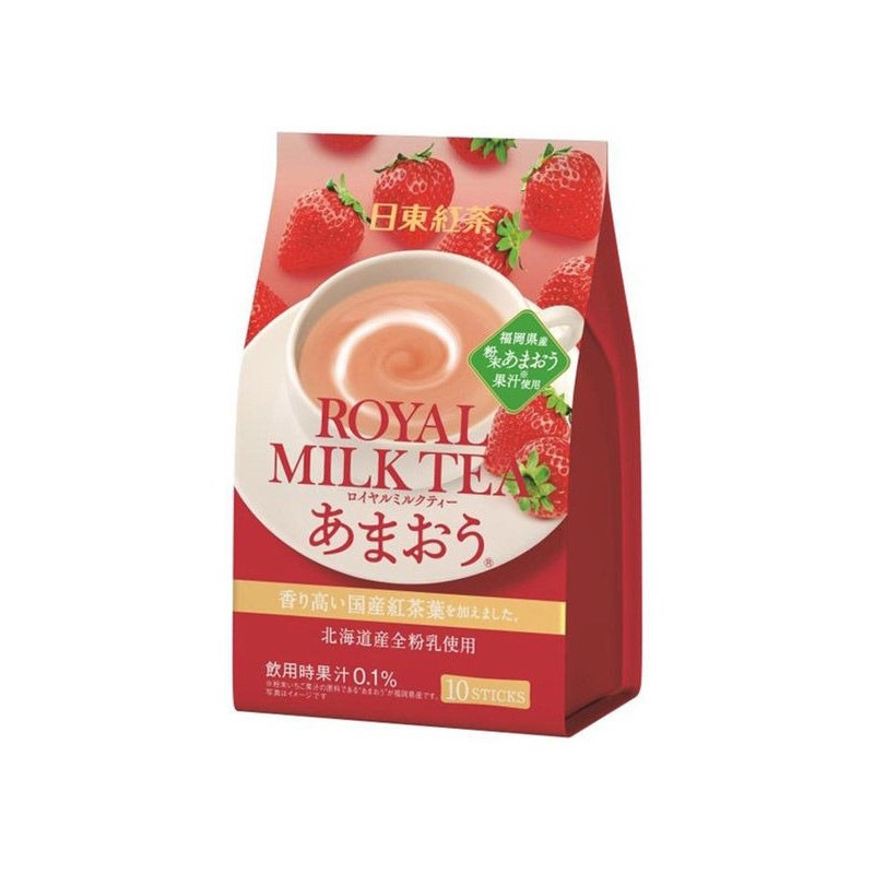 日本連線-日東紅茶-季節限定皇家草莓奶茶