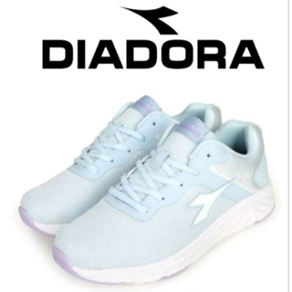 【DIADORA】止滑避震回彈-輕量透氣慢跑鞋 粉藍白<114>DA 1720