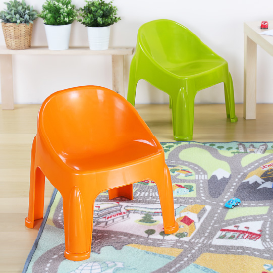 Keyway 塑膠椅 大QQ椅 RD718 兒童椅 休閒椅 凳子 靠背椅 耐重100kg 小椅子 聯府【315百貨】