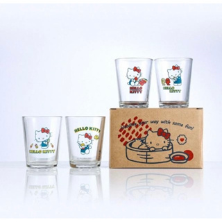 [全新] Hello Kitty 寶島漫遊啤酒杯4入組 凱蒂貓 玻璃杯 水杯
