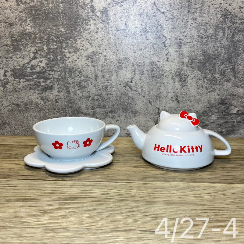 hi~morning 日本三麗鷗hellokitty造型陶瓷壺杯組
