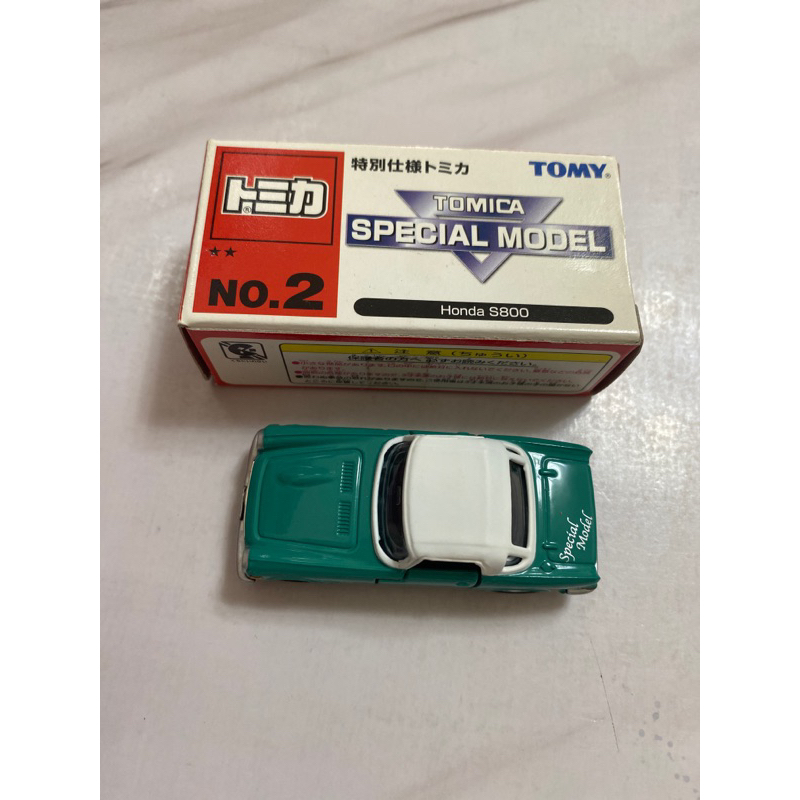 Tomica Special Model 舊藍標 No.2 Honda 本田 S800(盒車況如圖）