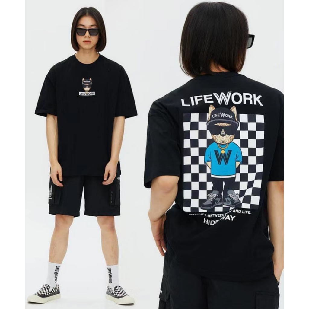 Lifework 法鬥馬賽克款 上衣 T恤 法鬥 韓國潮牌《贈品多多家》