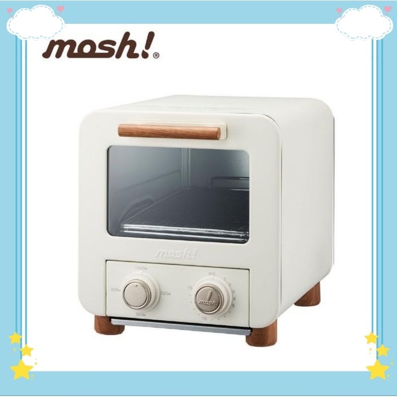 〔全新未拆免運〕日本 mosh！ 烤箱 M-OT1 IV 白 電烤箱 美型烤箱 限時特賣