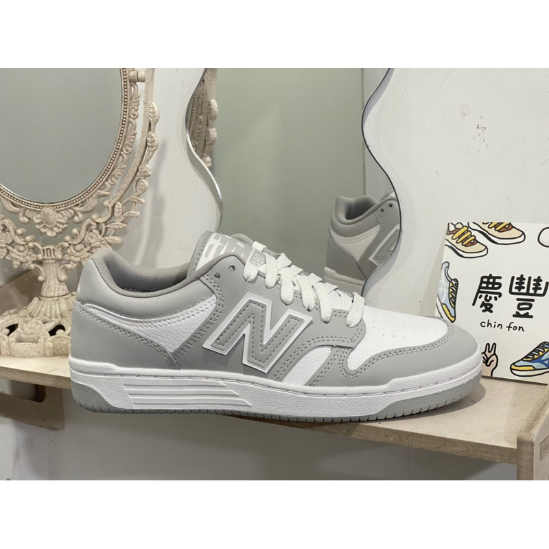 大灌體育👟new balance BB480LHI NB480 休閒鞋 灰白 男女 情侶 休閒鞋