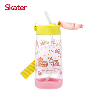 Skater PET吸管水壺(480ml)-KITTY