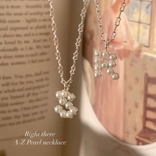 /925 silver/訂製款珍珠A-Z項鍊