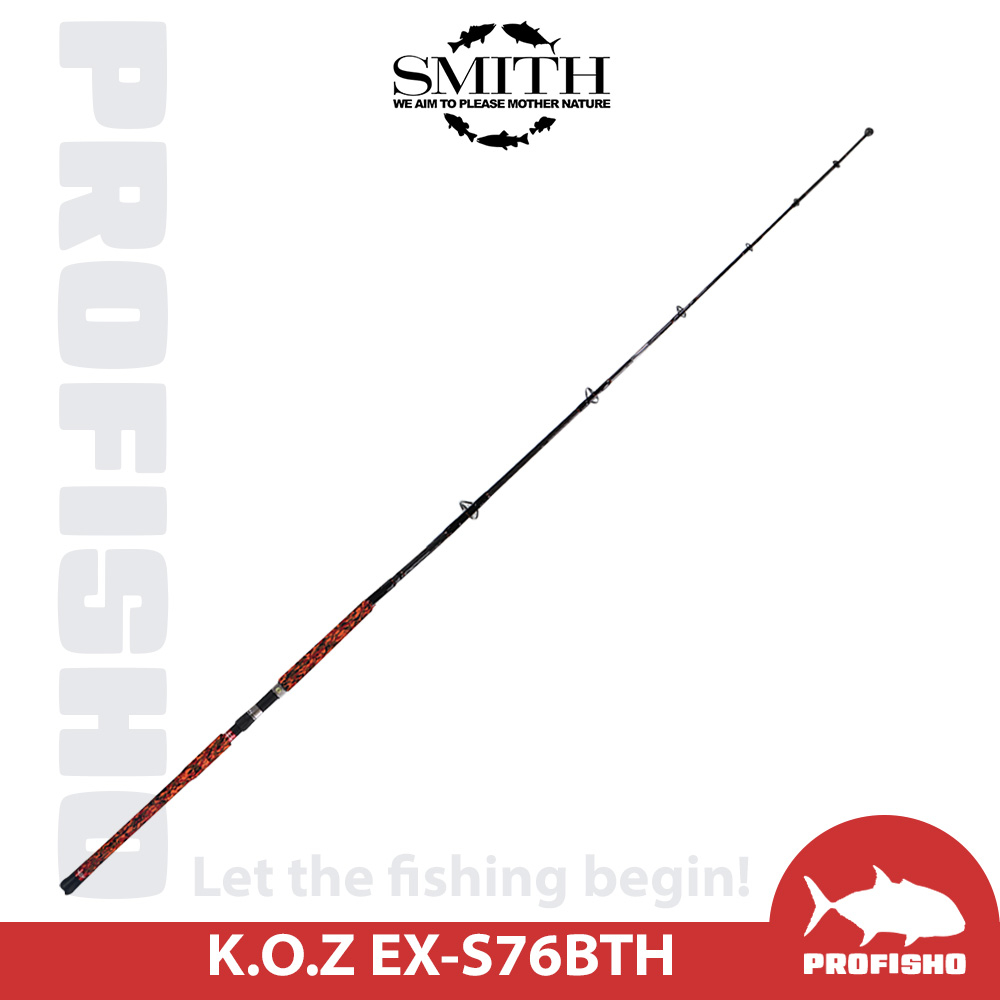 【搏漁所釣具】SMITH EX-S76BTH 直柄鐵板竿 KOZ EXPEDITION 1本半 路亞重300g 大黑鮪