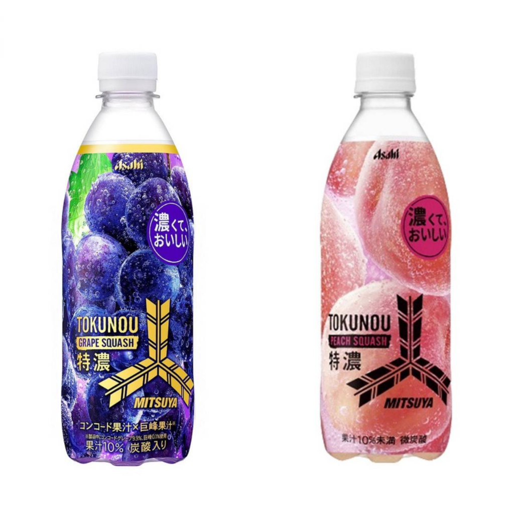 (低價好貨) 日本 Asahi 特濃 白桃,葡萄 風味氣泡飲